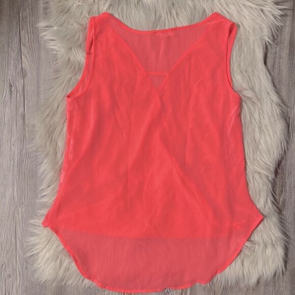 MINE Sheer Pink Blouse - Picture 2 of 3